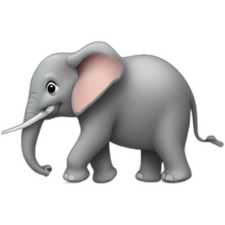 Éléphants sur une souris emoji