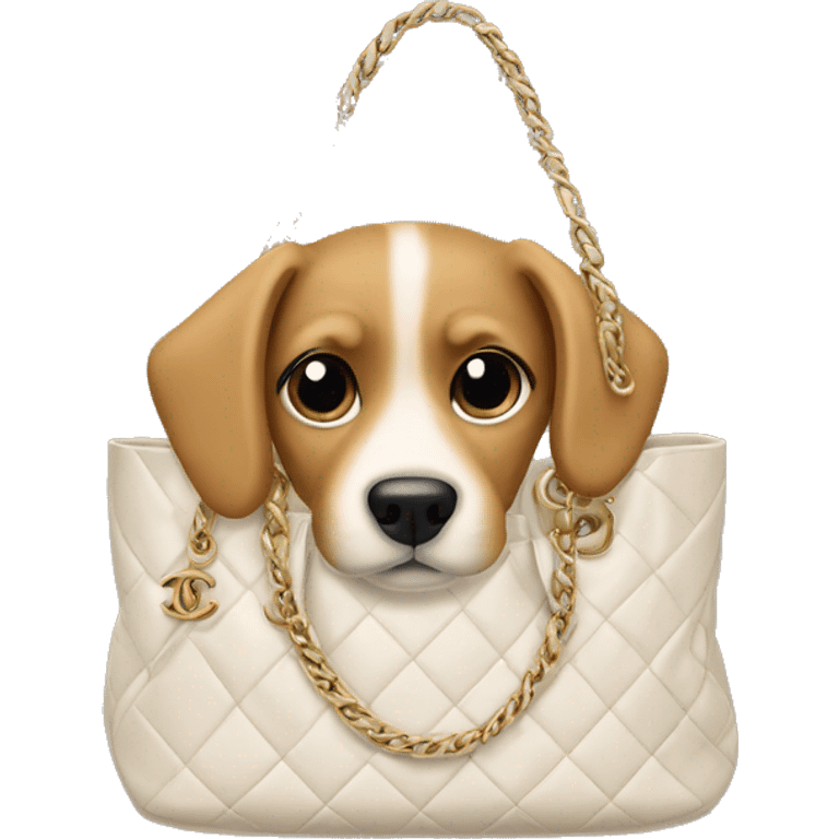 dog in a chanel bag emoji