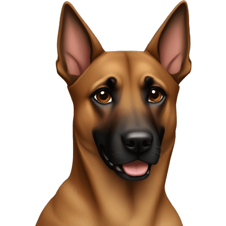 Dog Brown and black malinois emoji