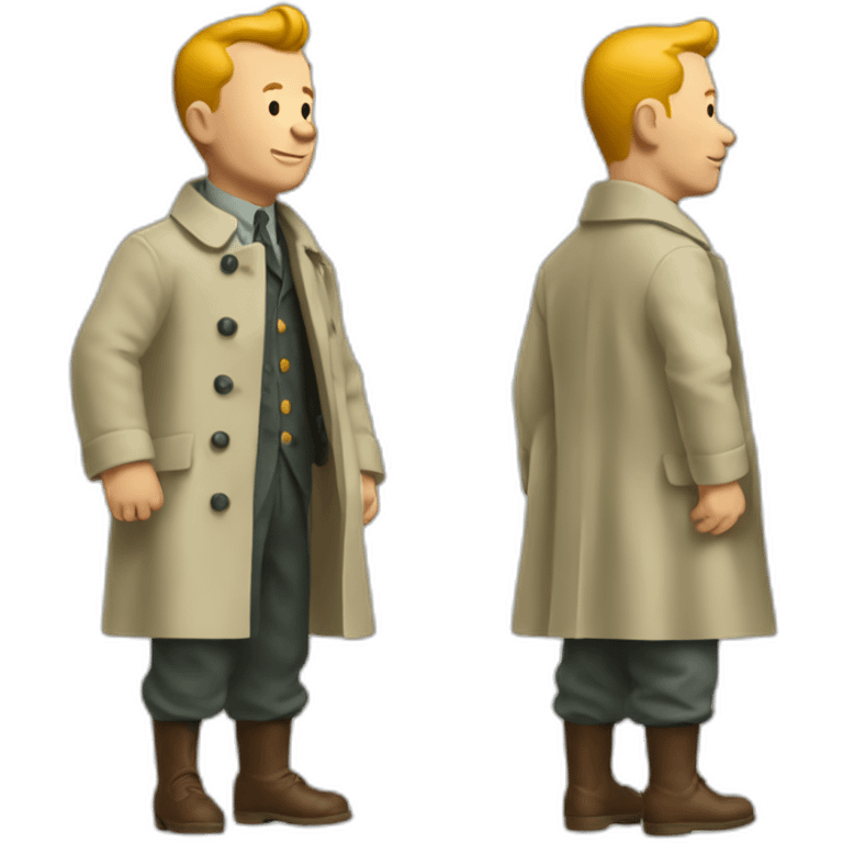 Tintin-in-coat emoji