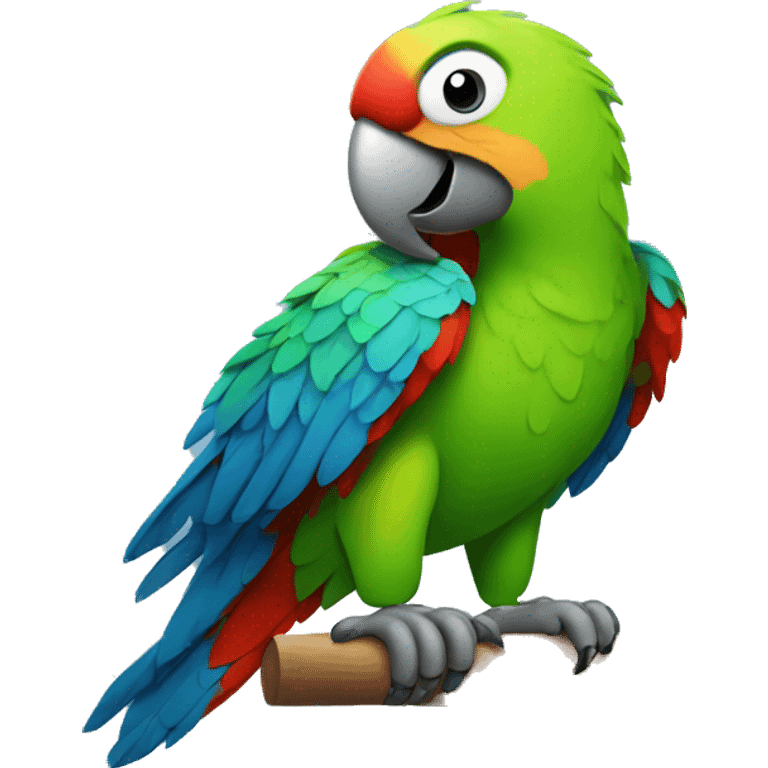 parrot getting a grip emoji