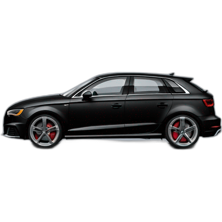 black audi s3 emoji