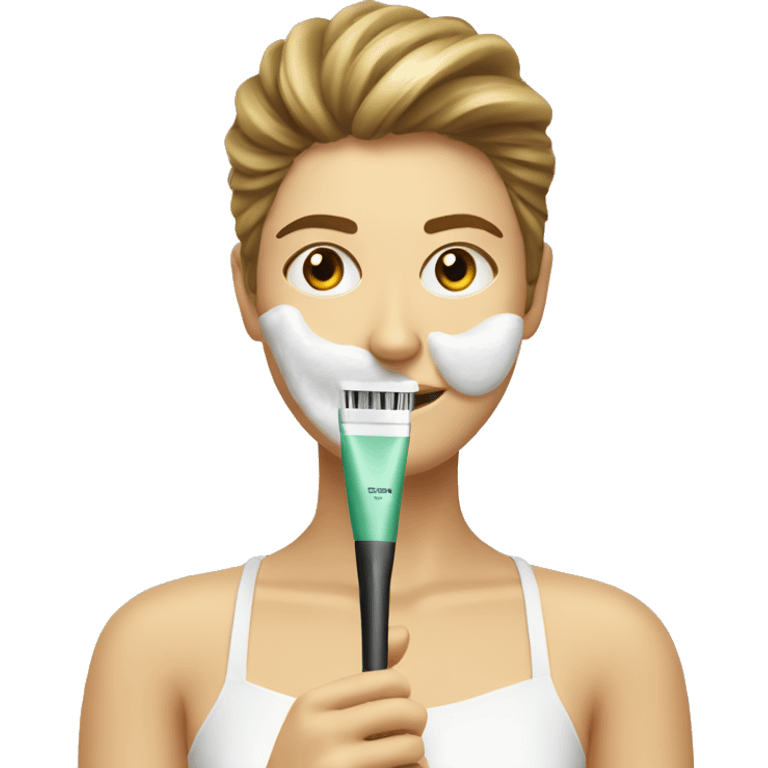 Facial spa brush emoji