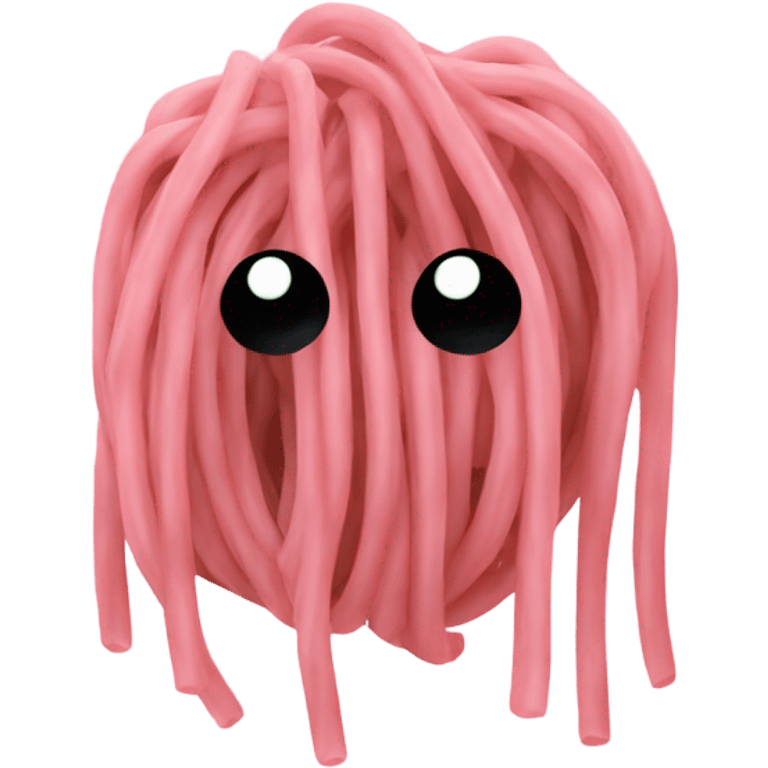 Pink spaghetti  emoji