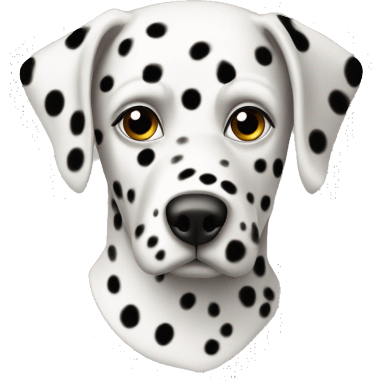 Dalmatian dark spots mask  emoji