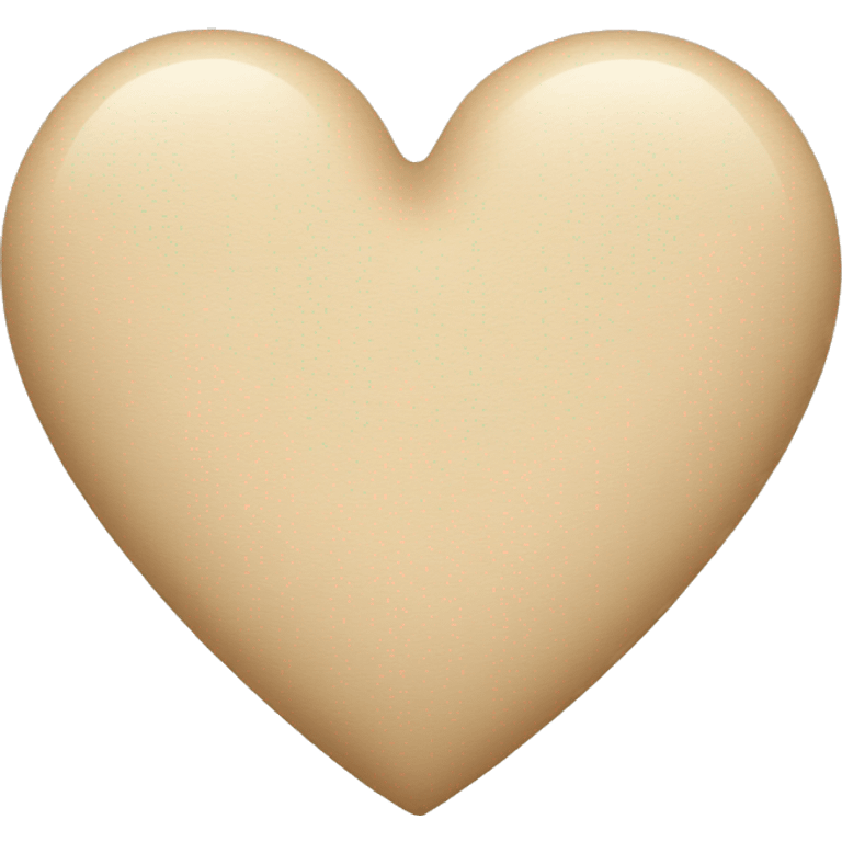 Beige heart  emoji