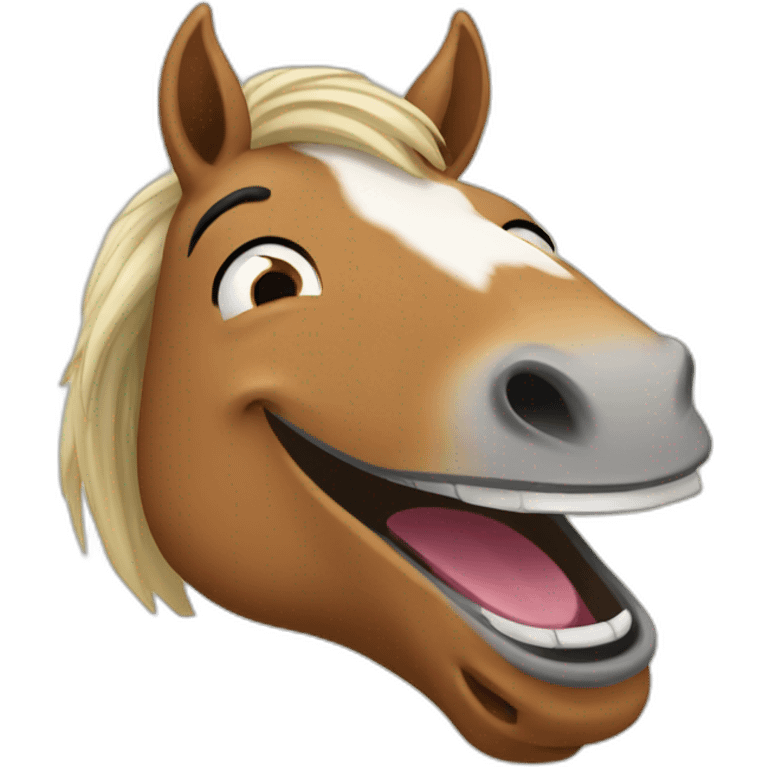 horse laughing emoji