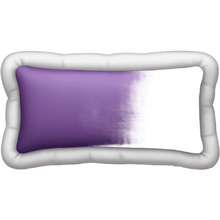 Dark purple pillow no face emoji