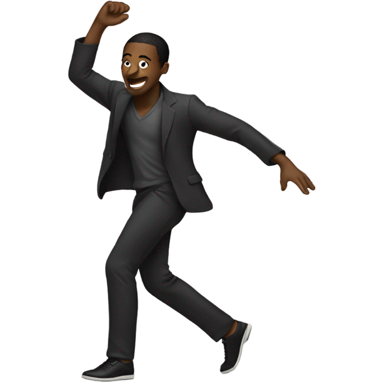 black man dancing  emoji