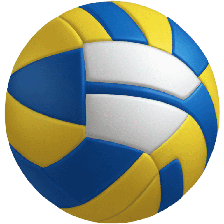 yellow and blue volleyball emoji