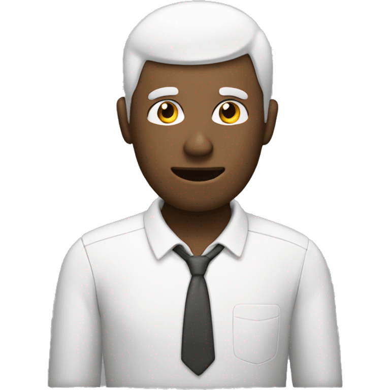 Man with a compter as his head emoji