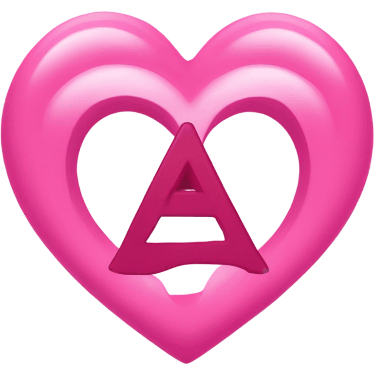 A+C on a pink heart  emoji