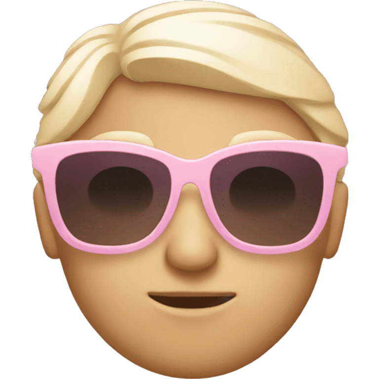 Light pink sunglasses  emoji