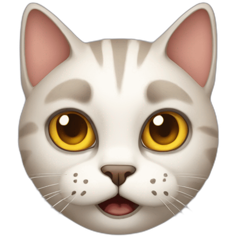 Scary cat emoji