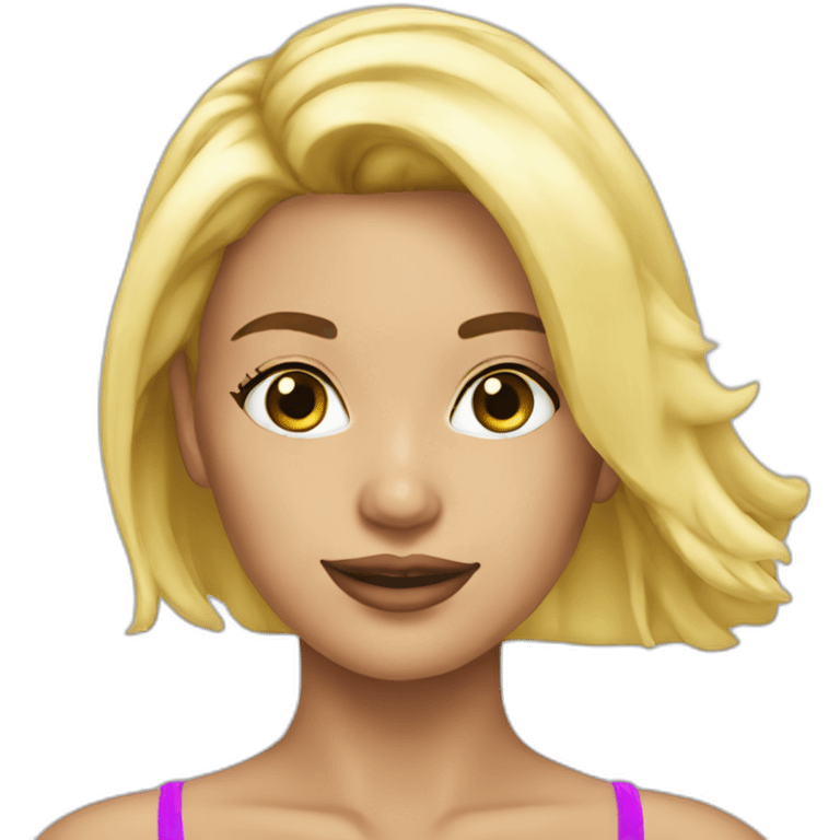 sexy bikini blonde emoji