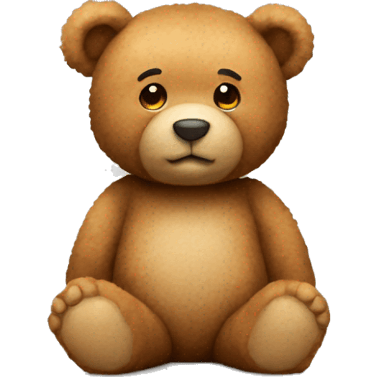 A teddy bear sitting  emoji