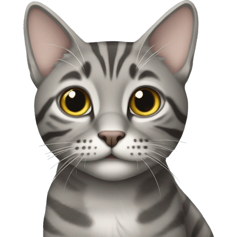 gray tabby Scottish Straight emoji