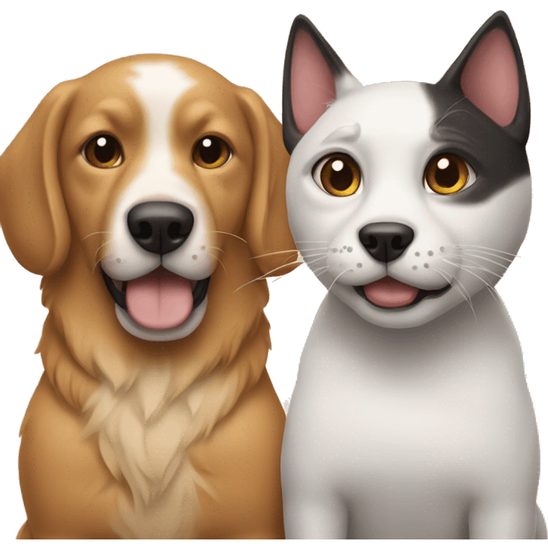 Perro y gato  emoji