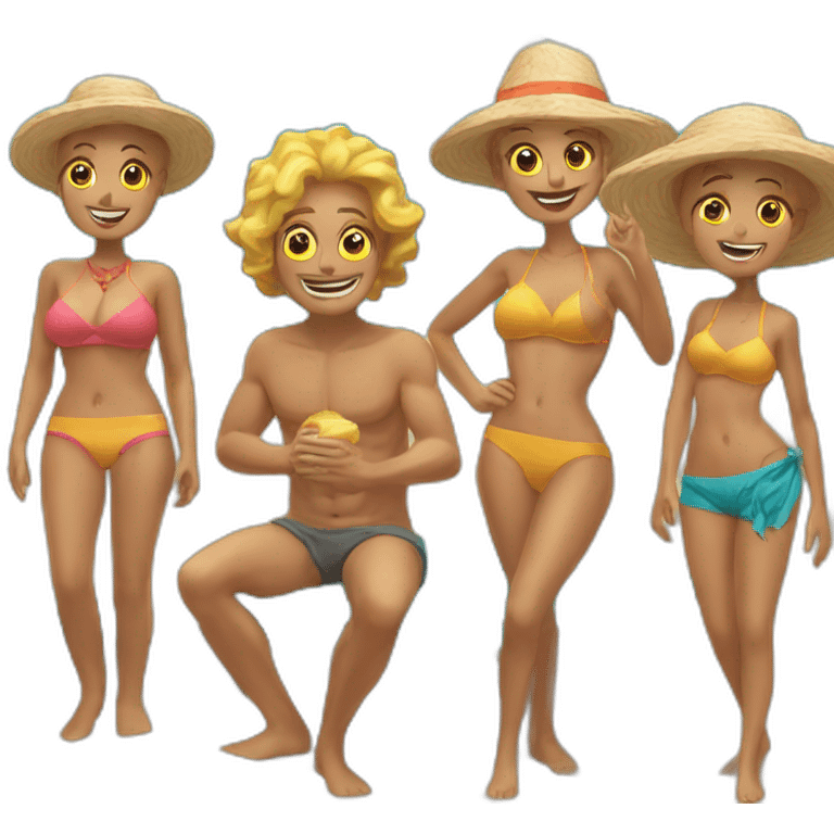 la plages de six pompes emoji