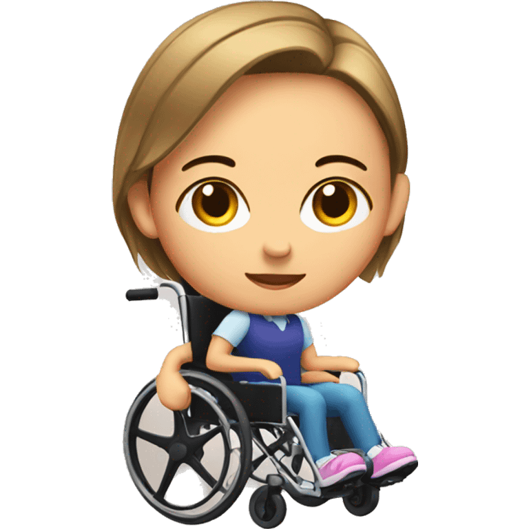 Girl in wheelchair emoji