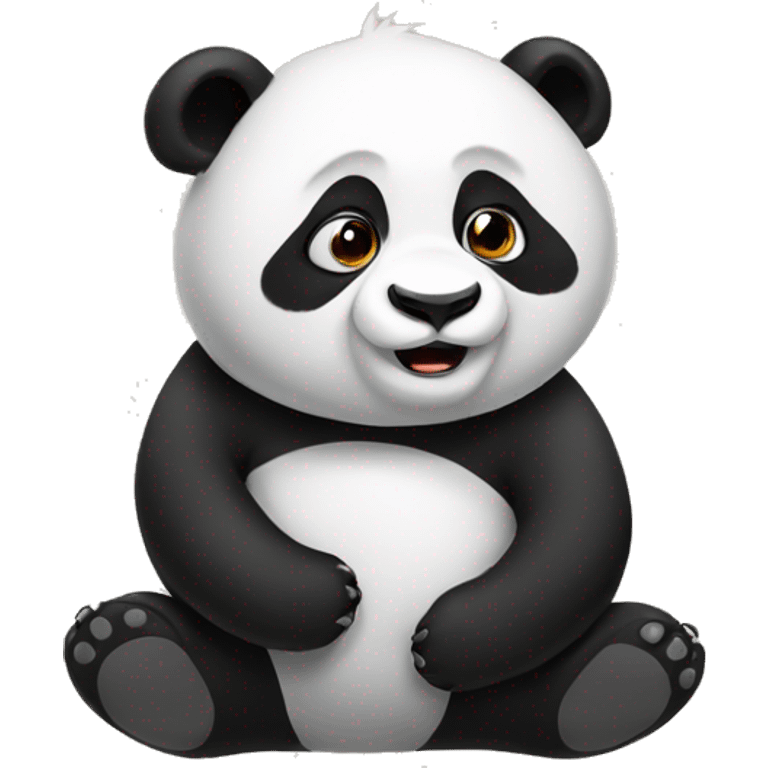 Panda that looks like Trump emoji