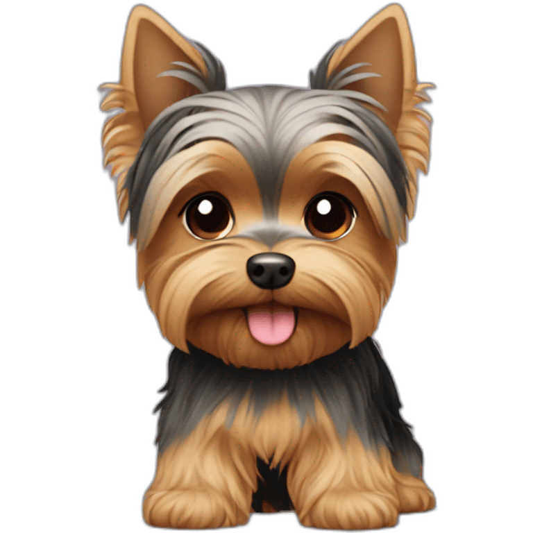 cute yorkie emoji