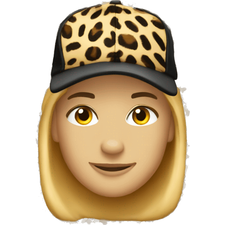 Basecap Leopard Print  emoji