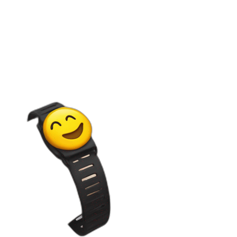 Wristband on hand emoji