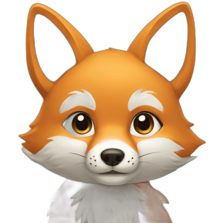 Withe fox emoji