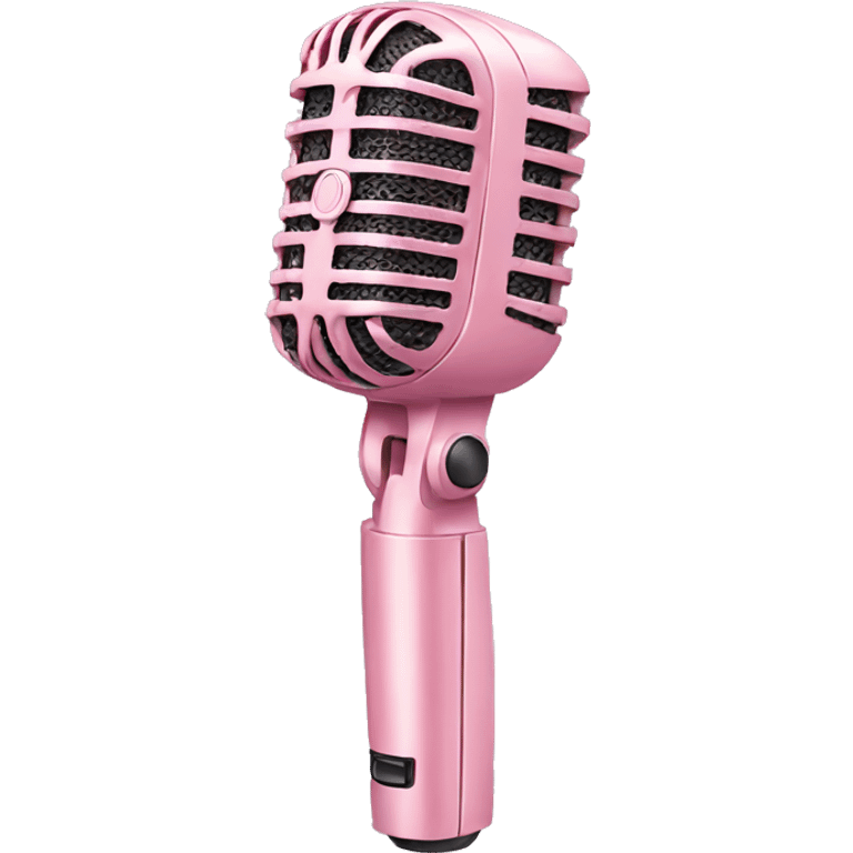 pastel pink microphone emoji