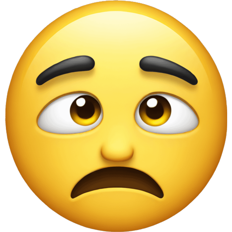 Worried face  emoji