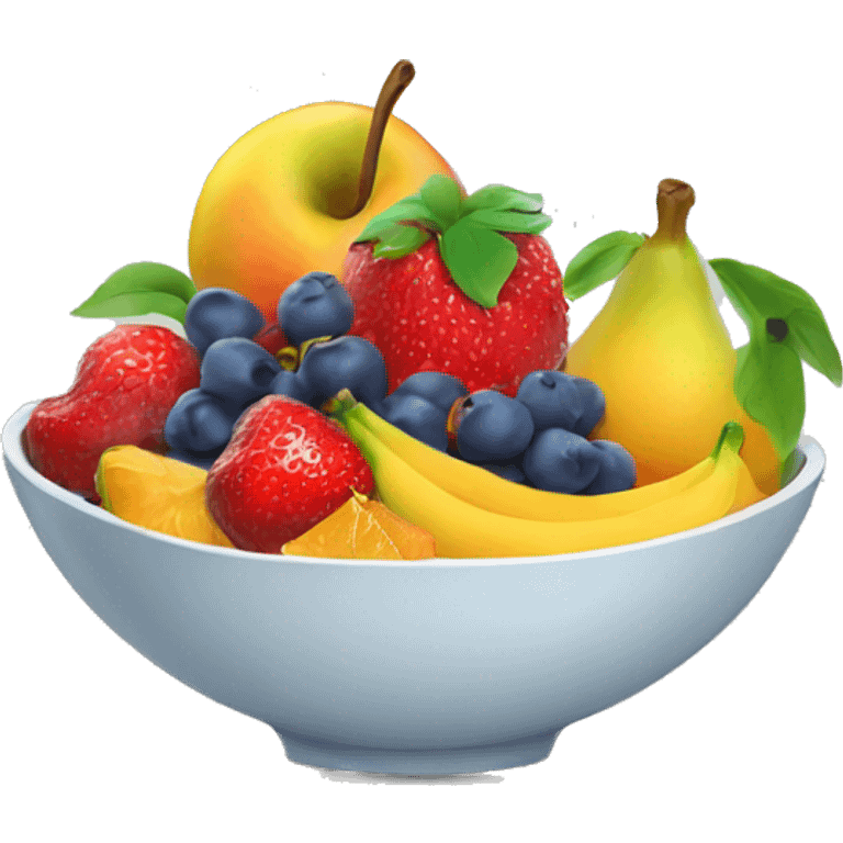 a bowl of fruits  emoji