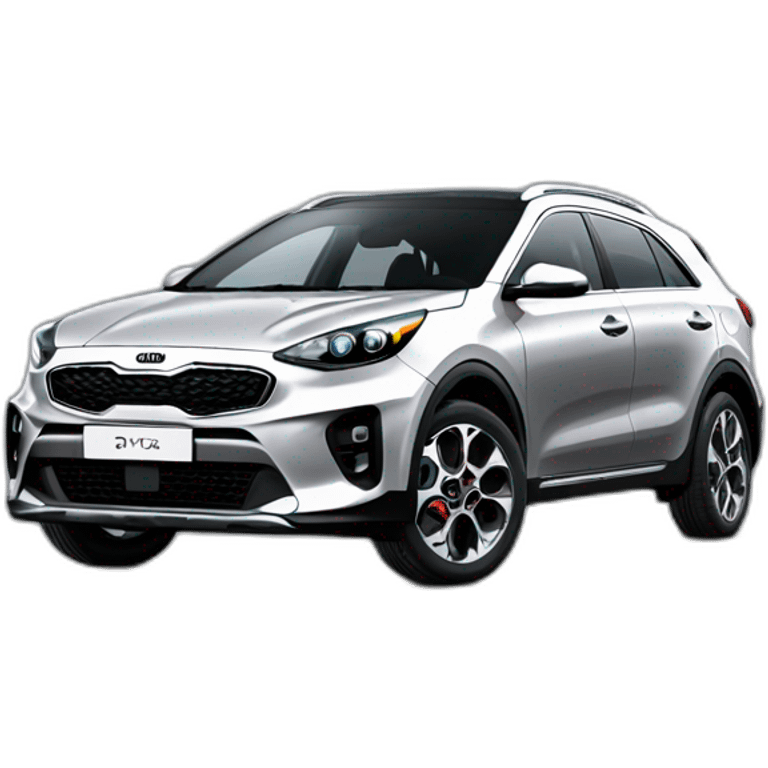 Kia xceed grise vu de 3/4 emoji