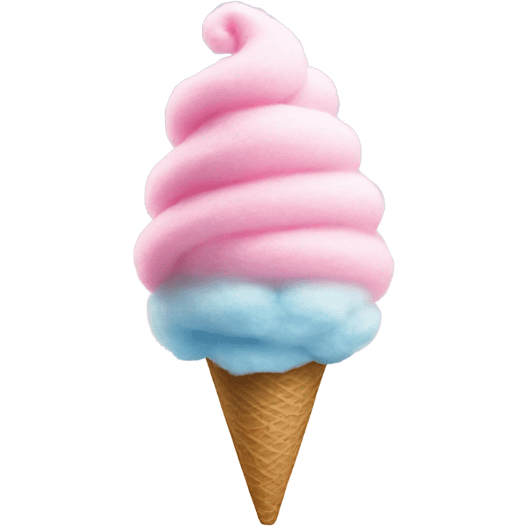 cotton candy on a cone  emoji