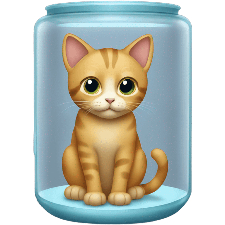 cat in glass emoji