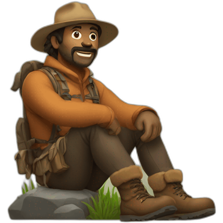 wilderness man emoji