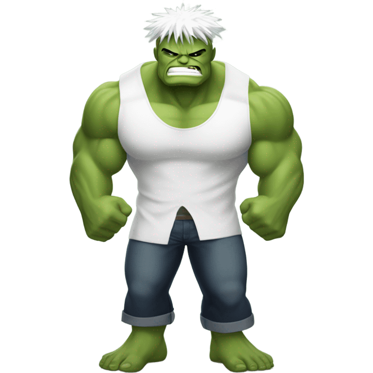 Hulk with gojo anime emoji