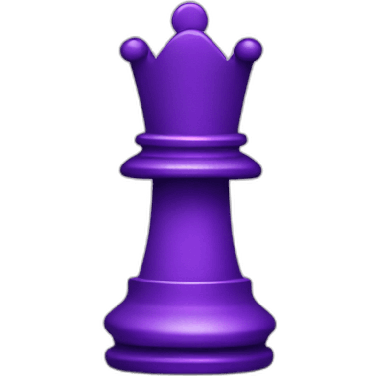 Purple chess piece emoji