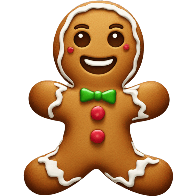 Gingerbread man emoji