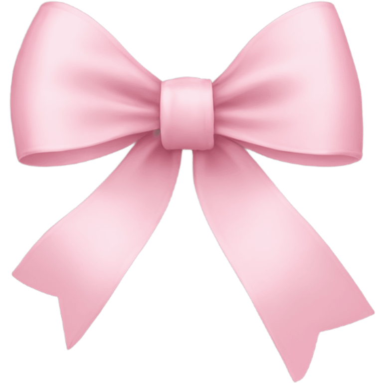 light pink ribbon bow emoji