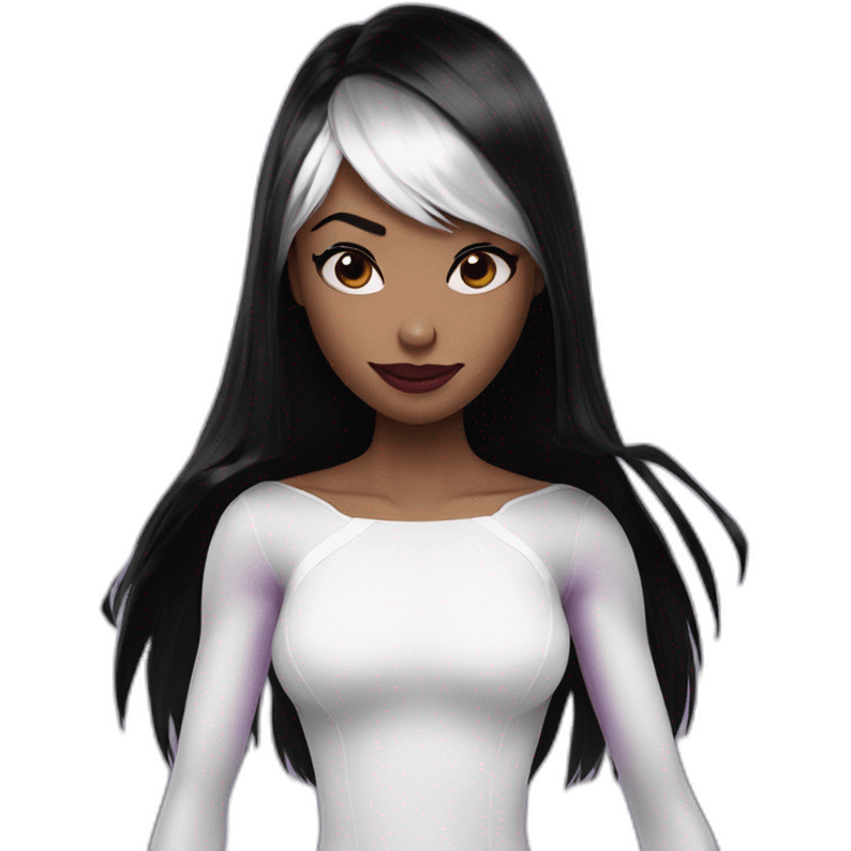 spider-Gwen from black hair emoji