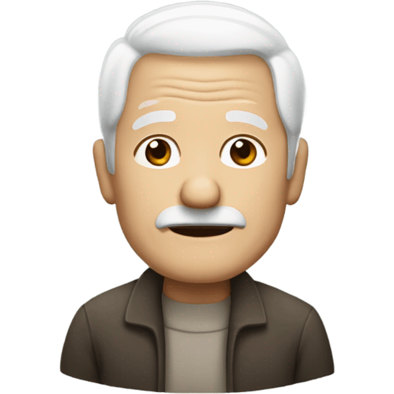 old man with white hair emoji