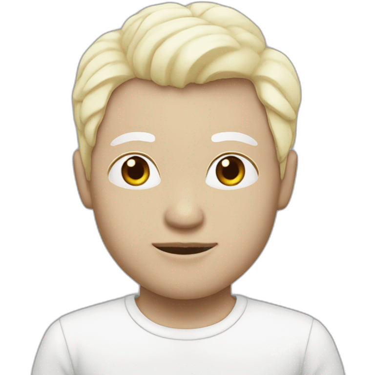 Chico negro albino emoji