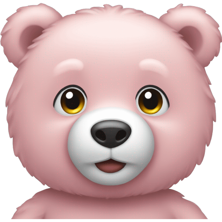 pastel pink teddy bear emoji