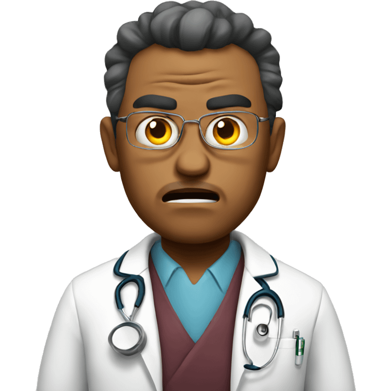 Angry doctor emoji