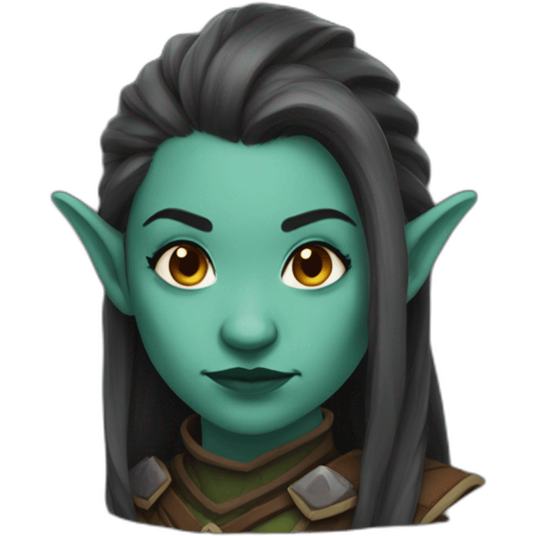 female half orc emoji