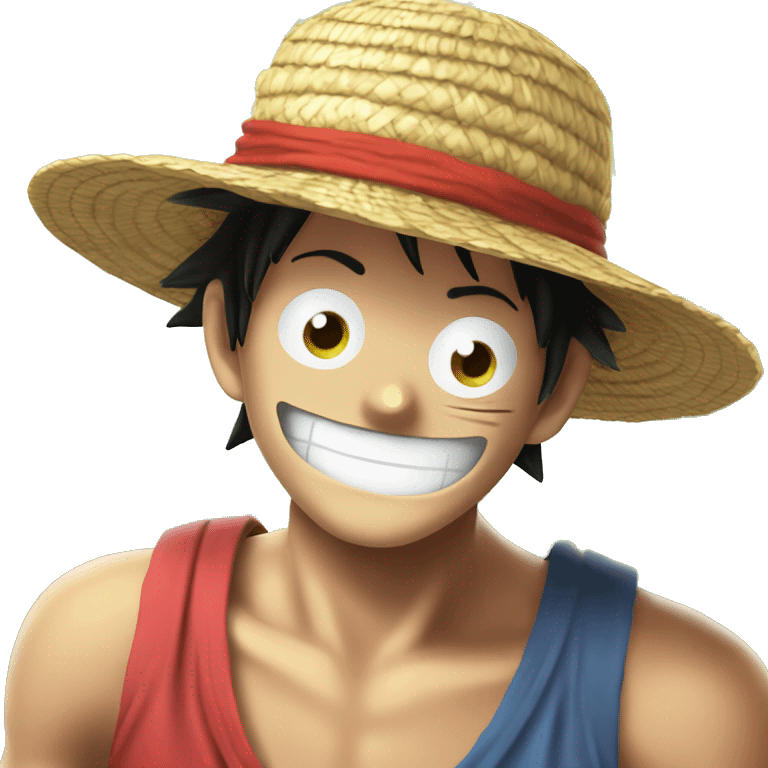 Luffy au chapeau de paille emoji