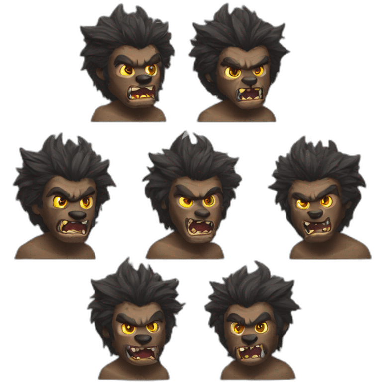 werewolf transformation emoji