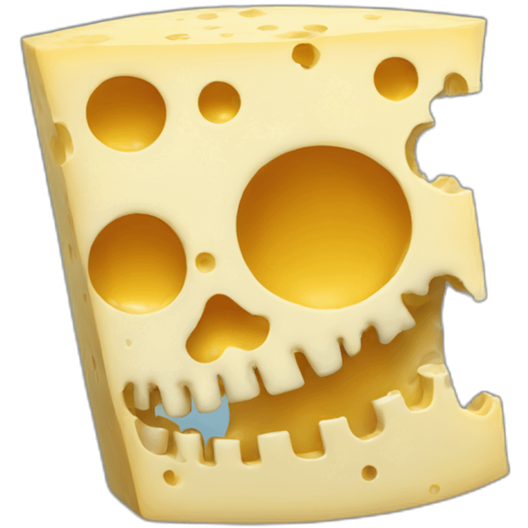 Cheese skeleton emoji