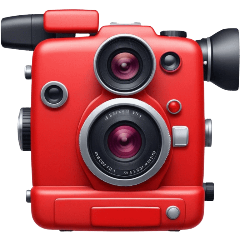 red professional camera emoji